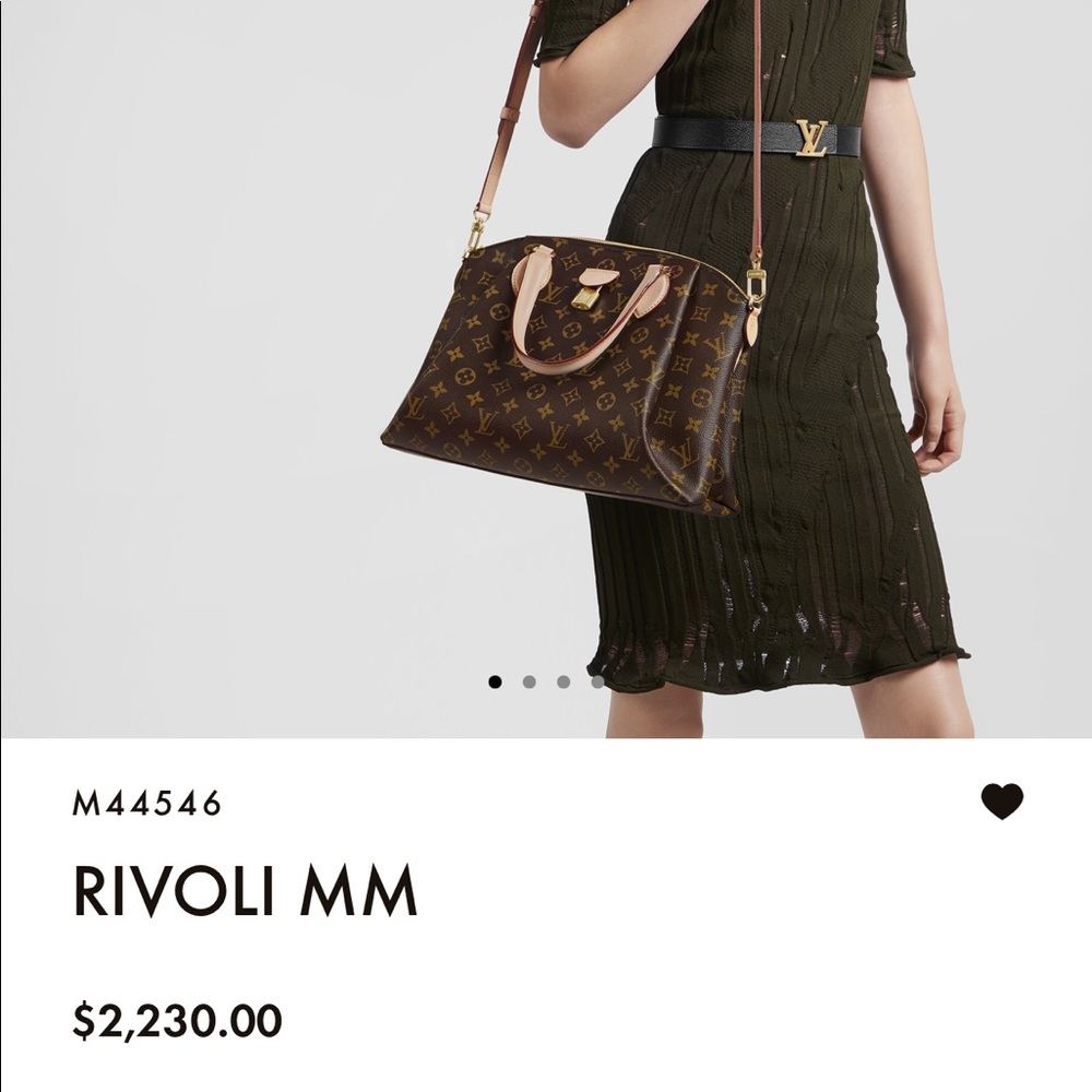 Good used condition Rivoli MM 100% authentic Louis Vuitton tote handbag